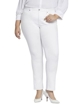 NYDJ Nydj Plus Sheri Optic White Slim Jean