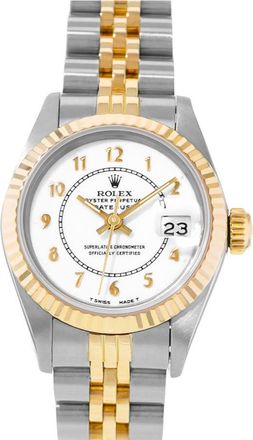 Rolex Pre-owned Rolex Datejust 26 Automatic Chronometer White Dial Ladies Watch 69173 WAJ