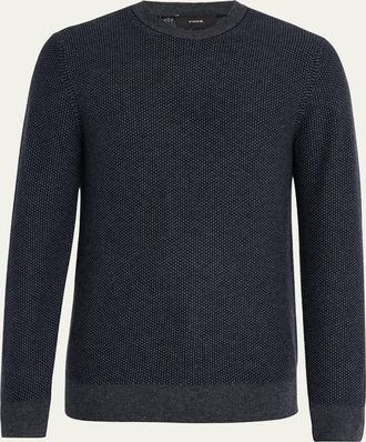 Vince Mens Geometric Jacquard Sweater
