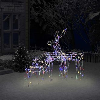 vidaXL Renos De Navidad De Luces 229 Leds 3 Piezas Vidaxl