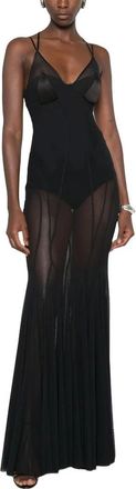 Elisabetta Franchi Occasion Gown - female - Elisabetta Franchi - Gowns - Black - S - Dresses