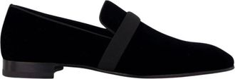 Christian Louboutin Schoenen, Heren, Zwart, 40 EU, Leer, Dandydeco Platte Loafers