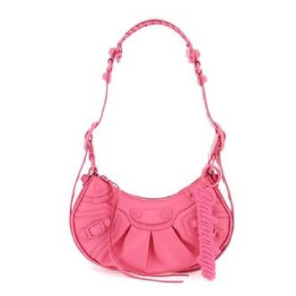 Balenciaga Fuchsia Leather Le Cagole Xs Shoulder Bag