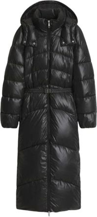 HUGO BOSS Donsjas - Dames - Dons jassen - Zwart - L - Leer - Jassen