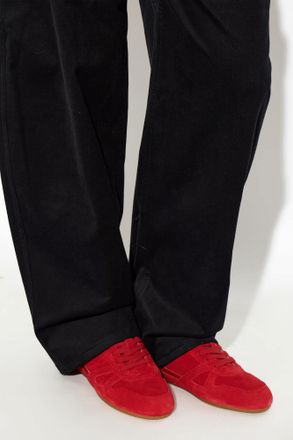 Isabel Marant Suede Sports Shoes Senny Low, Womens, Red