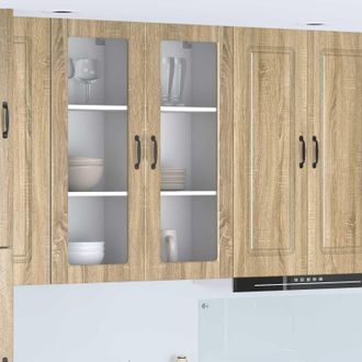vidaXL Vidaxl Mobile In Vetro Da Parete Porto Rovere Sonoma 40 X 31 X