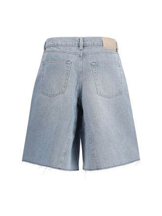 Our Legacy Pigment-Coated Denim Denim Shorts - Blue