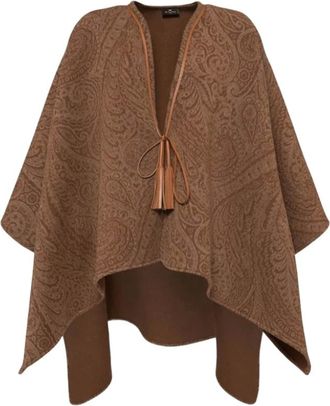 Etro Mujer, Chaquetas, Marrón, Talla: ONE Size