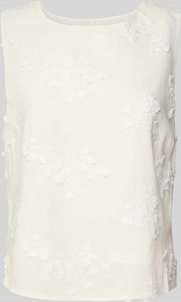 Apricot Regular Fit Blusentop aus Viskose-Mix mit Leinen-Anteil in Offwhite, Größe XXL