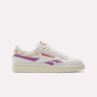 Reebok Womens Club C Revenge In Chalk/Vintagechalk/Purplerave M