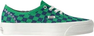 Vans Premium Authentic Checkerboard - Heren - Sneakers - Groen - 45 EU - Schoenen