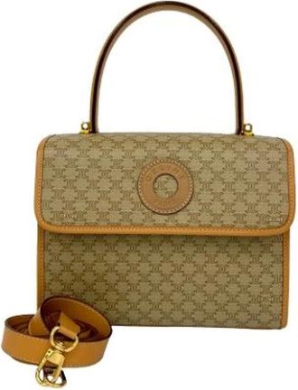 Celine Pre-owned Handbags, female, Beige, Size: ONE SIZE Pre-owned Vintage Handbag