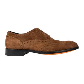 Paul Smith Galileo Suede Brogue - Heren - Nette schoenen - Bruin - 42 EU - Leer - Schoenen