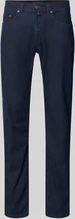 Pierre Cardin Regular Fit Jeans mit Eingrifftaschen Modell Lyon in Dunkelblau, Gr&ouml;&szlig;e 32/30