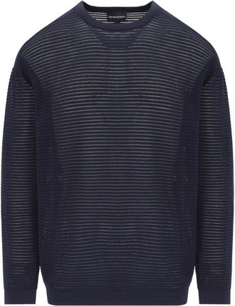 Emporio Armani MAGLIONE GIROCOLLO BLU NAVY EMPORIO ARMANI