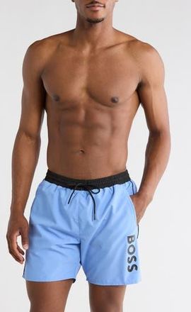BOSS Sawfish Swim Trunks in Bright Blue at Nordstrom Rack, Size Xx-Large