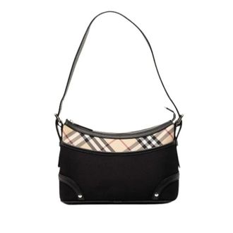 Burberry Pre-owned Shoulder Bags, female, Black, Size: ONE SIZE Pre-owned Vintage Shoulder Bag