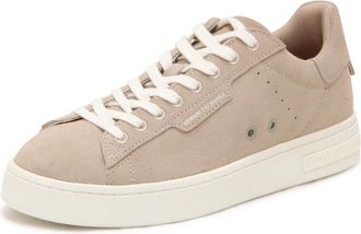 Armani Plaza Suede Sneaker - Heren - Sneakers - Beige - 42 EU - Su&egrave;de - Schoenen