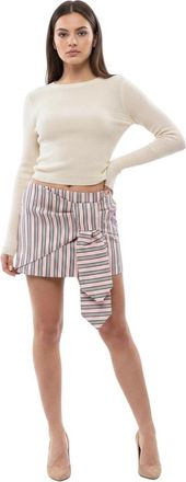 Dsquared2 Light Pink Stripes Above Knee Skirt