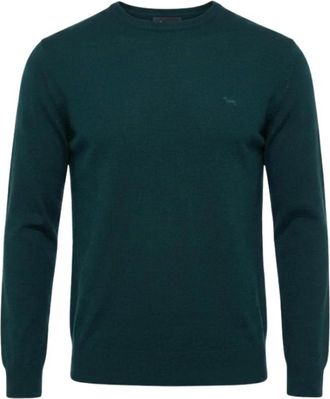 Harmont & Blaine Garda Crewneck Sweater - Heren - Truien - Groen - Maat: S Wol