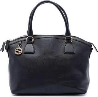 Gucci Pre-owned Gucci Medium Calfskin GG Charm Dome Satchel Ladies LFX3GJIH5UGIXTHW