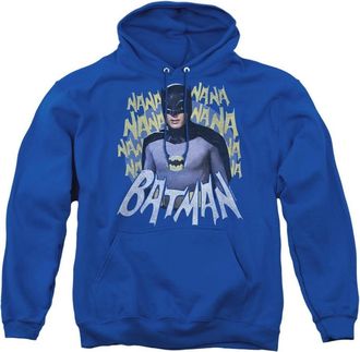 Gildan Batman Classic Tv Theme Song Adult Pull Over Hoodie / Hooded Sweatshirt