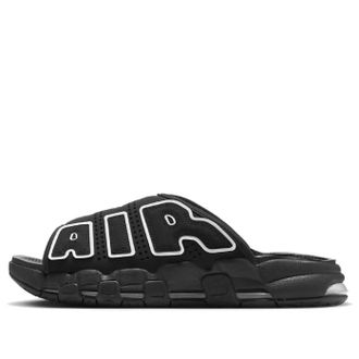 Nike Air More Uptempo Slides Black White DZ5411-001