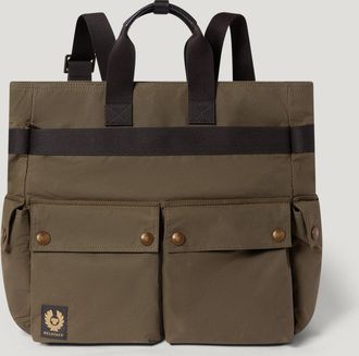Belstaff Trialmaster 2-way Tote Unisexs Waxed Cotton Faded Olive Size One Size