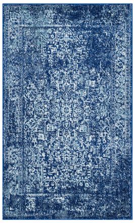 Safavieh Alfombra azul marino/marfil 122 x 183 cm