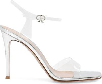 Gianvito Rossi Cher Sandal in Metallic Silver Tpu at Nordstrom, Size 39.5