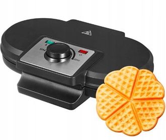 OEM Gofrera Aicook Aj-3111a De 1100-1300 W, Color Negro, Forma De Doble Placa