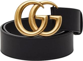 Gucci Pre-owned Belts, female, Black, Size: ONE SIZE Pre-owned Vintage Leather Belt