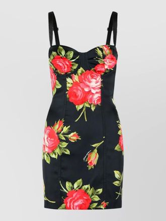 Dolce & Gabbana bouquet rose mini dress