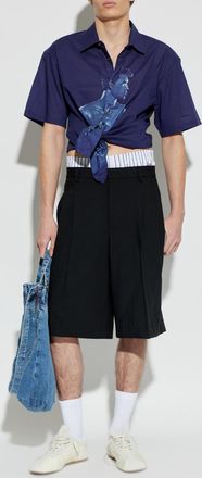 Carne Bollente Short-sleeved Shirt, Mens, Navy Blue