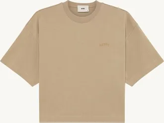 Autry BOXY T-SHIRT WITH TONAL LOGO FOR WOMAN