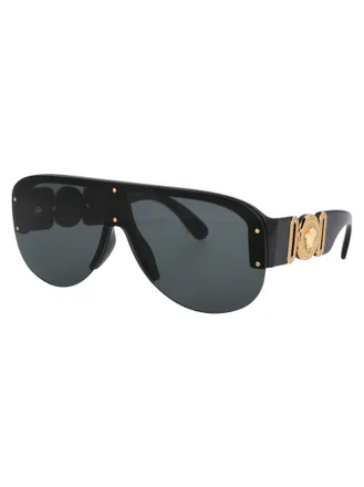 Versace 0VE4391 Nylon Shield Sunglasses - Black