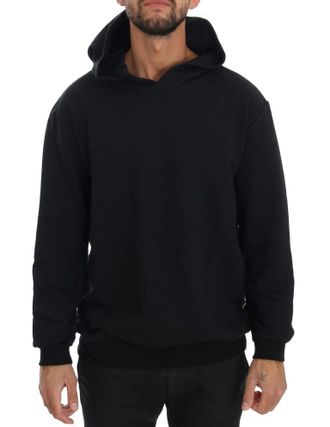 Daniele Alessandrini Zwarte Gym Casual Hoodie Katoenen Trui