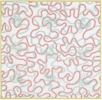 Vivienne Westwood Wiggle Orb Printed Silk Scarf - Ivory - One Size