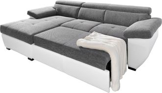Cotta Ecksofa »Speedway L-Form« mit Kopfteilverstellung, wahlweise mit Bettfunktion & Bettkasten