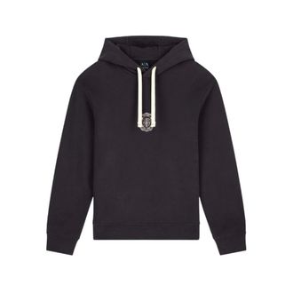 A|X Armani Exchange Crossover Hoodie - Heren - Sweatshirts & Hoodies - Zwart - Maat: L Katoen