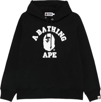 A Bathing Ape College Pullover Hoodie - Heren - Hoodies - Zwart - L - Hoodies & sweatvesten