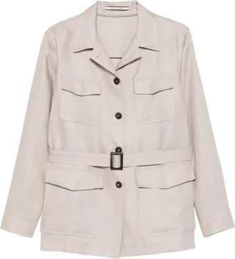 Tagliatore Womens Linen Jacket