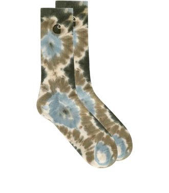 Carhartt Work in Progress CALZE CUSCO TIE-DYE VERDI CARHARTT WIP