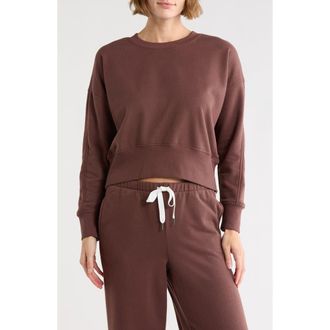 Balance Collection Marley Cotton Blend Fleece Sweatshirt in French Roast at Nordstrom Rack, Size X-Small