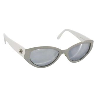 Chanel Pre-owned Accessories, female, White, Size: ONE SIZE Pre-owned Plastic Sunglasses