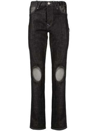 Vivienne Westwood cut-out jeans - unisex - Organic Cotton - 26 - Black