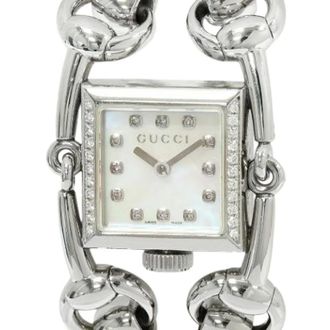 Gucci Pre-owned Watches, female, Gray, Size: ONE SIZE Pre-owned Stainless Steel watches