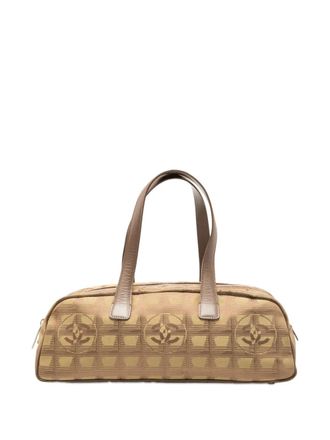 Chanel 2002-2003 New Travel Line Nylon handbag - women - Nylon/Calf Leather - One Size - Brown