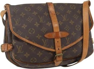 Louis Vuitton Pre-owned Canvas Cross Body Bag - Dames - Vintage Schoudertas - Bruin - ONE Size - Vintage