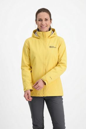 Jack Wolfskin Outdoorjacke JACK WOLFSKIN TRAILTIME 2L JKT W, Damen, Gr. XXL, lemon ice, Obermaterial: 100% Polyester, Jacken Outdoorjacke, Wasserdicht, winddicht, a